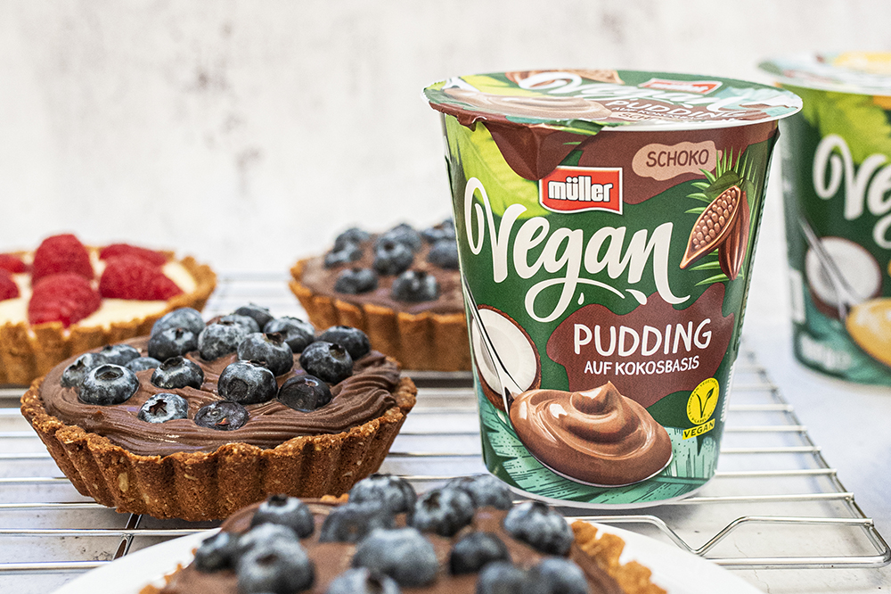 Veganské tartaletky pro Müller Vegan