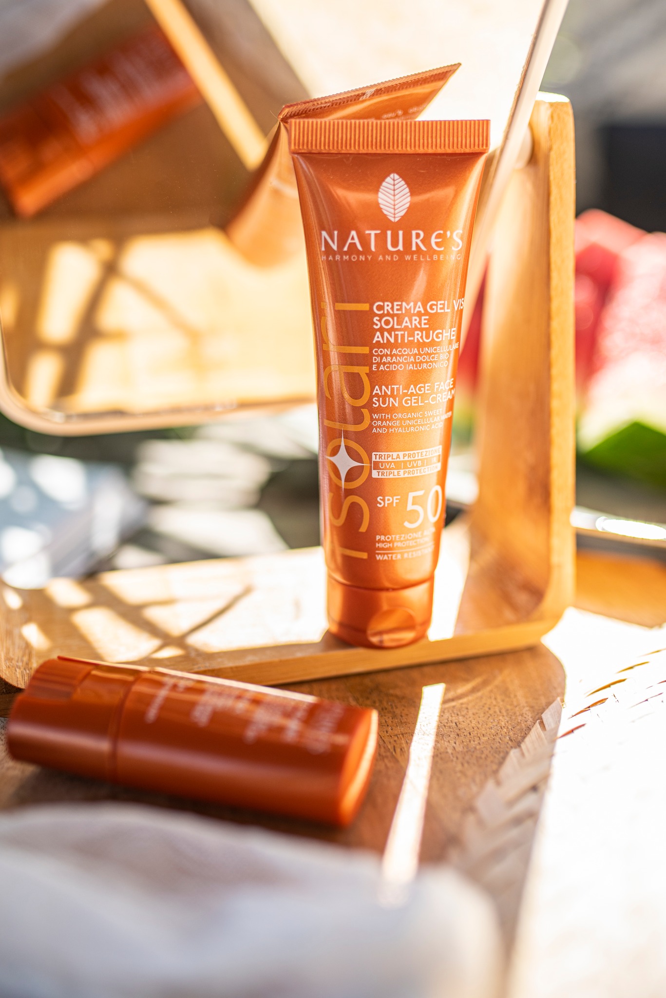 Lifestyle produktové fotografie kosmetiky Nature's iSolari (nejen pro sociální sítě) — foto 2